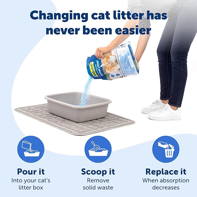 PetSafe ScoopFree Odor Control Crystal Cat Litter, Fresh Scent, 8 Lb Bag
