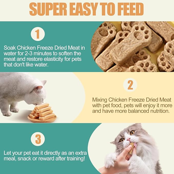 Cat Treat Snack Wet Lickables Squeeze Stick Lickable Treats Dogs & Cats Omg3 Squeezable Creamy Purée Cat Snack Chicken Lickable with Multivitamin Lickable pet Treats Healthy Grain-Free