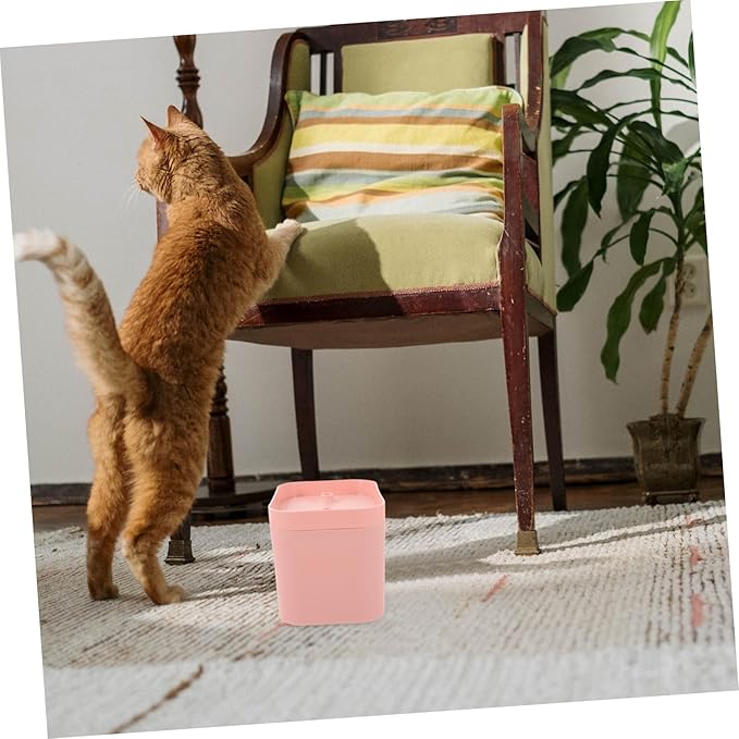 Automatic Cat Water Fountain Pink Dog Drinking Fountain with Mute Pump Portable Pet Water Dispenser for Cats and Kittens Easy to with Fun Flower Shape Outlet
