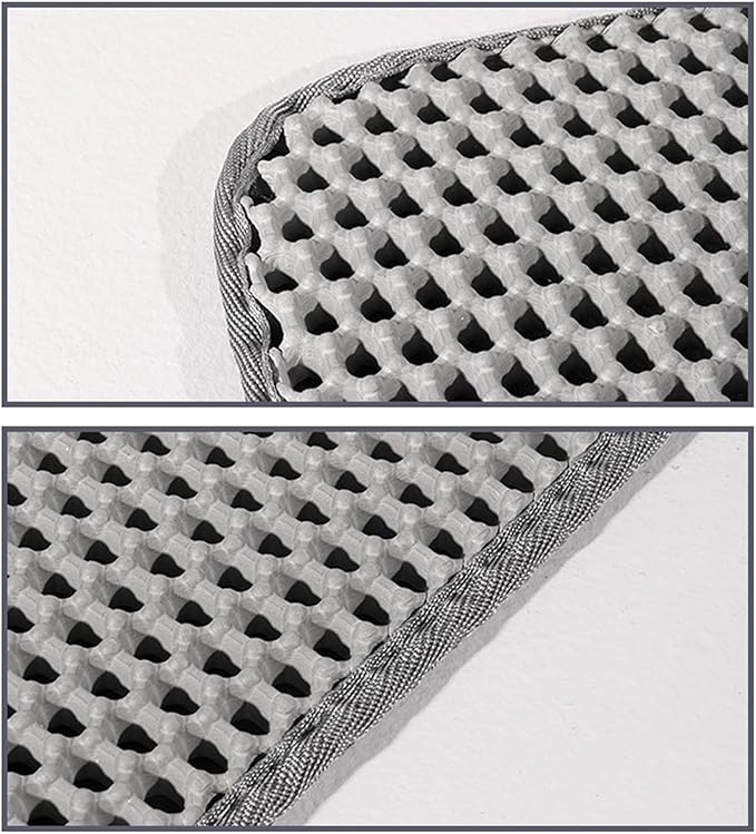 Cats Litter Mat, Cats Litter Trapping Mat, Honeycomb Layer Design, Less Waste Litter Trapping Mat Less Waste Cats Litter Mat Litter Trapping Tray