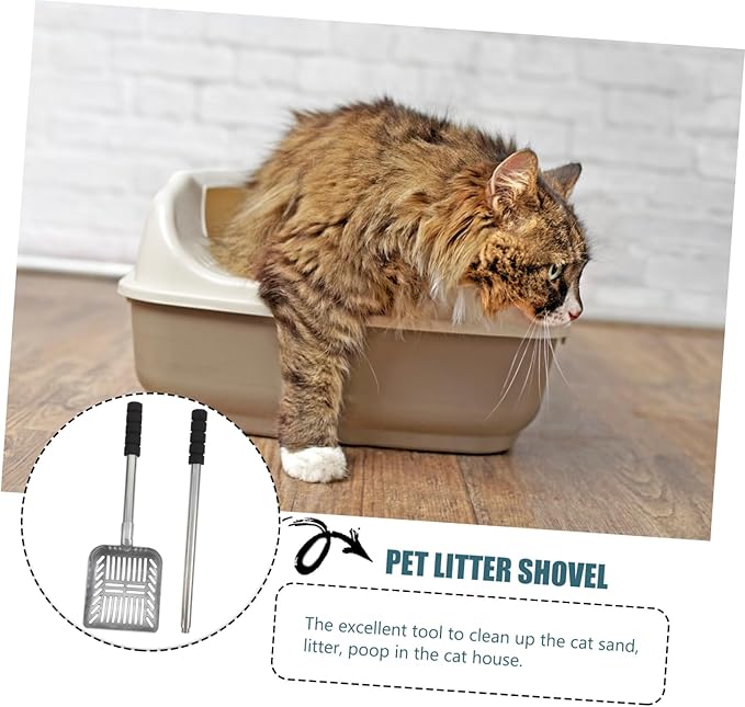 GALPADA Detachable Cat Litter Scoop Ergonomic Design Cleaning Tool for Home Use Handle for Comfortable Reach Suitable for All Cat Litter Types