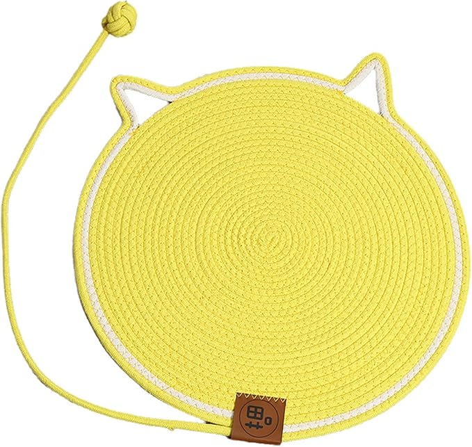 Peiiwdc Cats Interaction Scratcher Board Toy Furniture Protective Pet Rest Bed for, Climbing, Lounging Large Cats Mat
