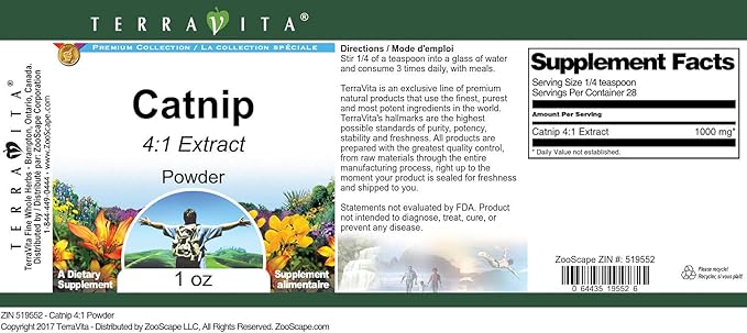 Catnip 4:1 Powder (1 oz, ZIN: 519552)