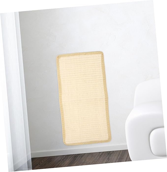 Toddmomy Cat Scratch Pad Sisal Pet Scratch Rug for Furniture Protection Washable Cat Sisal Bed