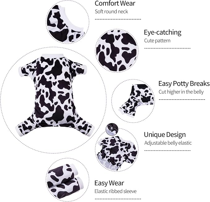 CuteBone Dog Pajamas Costumes Fleece Pet Clothes Puppy Onesie Winter Holiday Cute Cat Jammies Keep Your Pet Warm in the Cold Weather P222XS