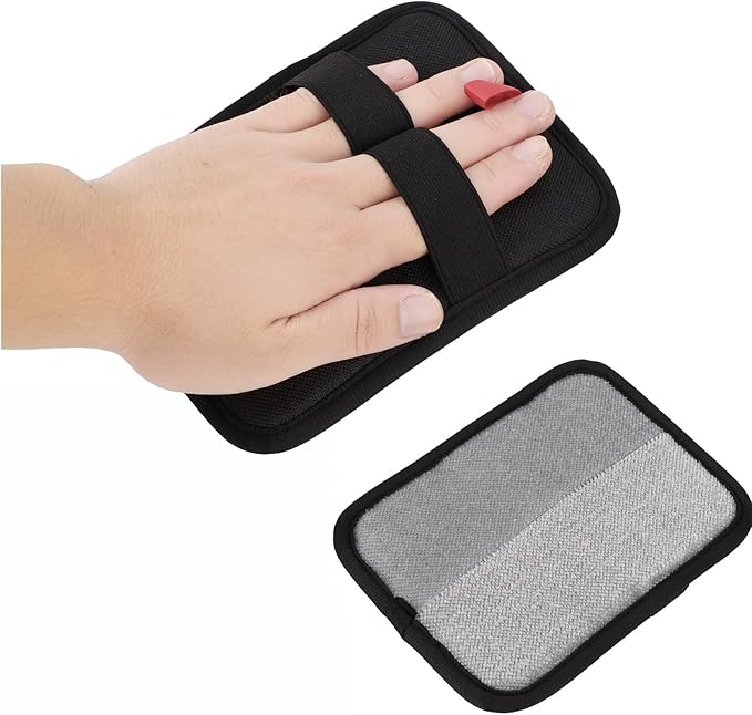 VINGVO Double Sided Pet Grooming Gloves for Cats and Dogs, Pet Hair Removal Gloves for Carpet Couch Clothing Furniture, Washable Reusable Cat Grooming Tool with Soft Velvet Mesh Fabric
