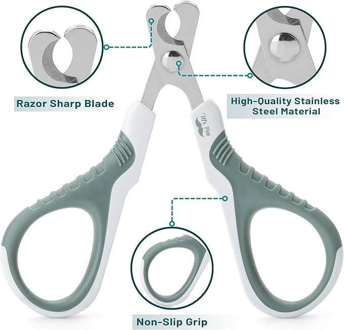 Mr. Pen- Cat Nail Clipper, Stainless Steel, Professional Sharp Cat Claw Trimmer for Small and Medium Cats, Pet Nail Clipper with Sturdy Non Slip Handle
