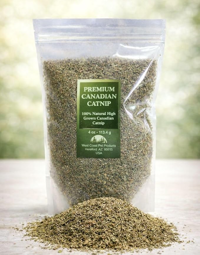 Catnip for Indoor Cats – 100% Natural Coarse-Cut Nepeta Cataria, Resealable Refill for Toys, Scratchers & Beds, 4 oz