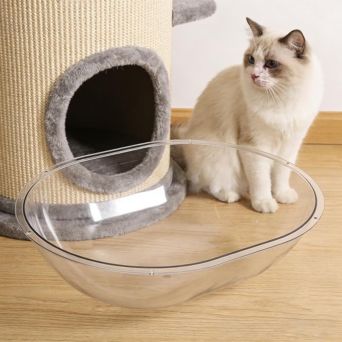 Acrylic Cat Dome: Clear Bubble Window for Trees - 40x30cm Capsule Bowl for Kittens Wall Furniture Window Nests - Kittens Hammock Replacement Accessory
