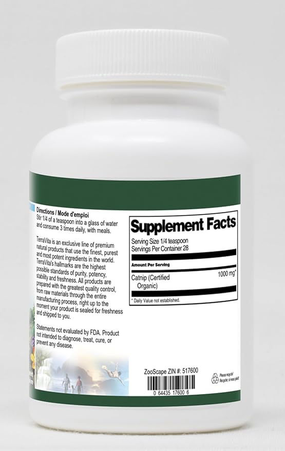 Catnip (Certified Organic) Powder (1 oz, ZIN: 517600)