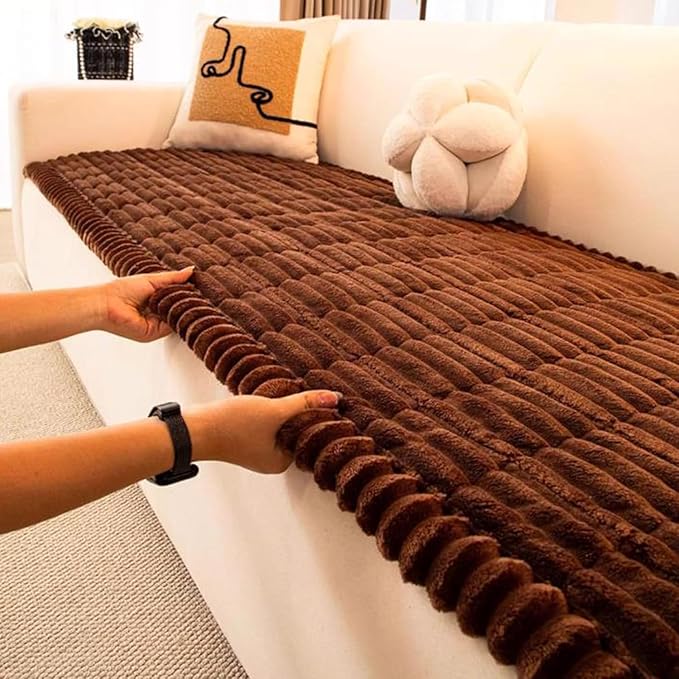 Thickened Sofa Cushion, Anti-Slip Couch Cover Cat Mat Pet Pad Blanket for Furniture Protector Customizable Sofa Slipcover,H,70x210cm(28x83inch)