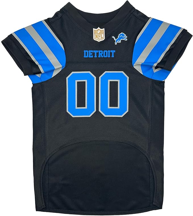 Pets First NFL Detroit Lions Color Rush Dog Jersey, Size: X-Large. Official Licensed Jersey Shirt for Dogs & Cats, Cool & Durable, Machine Washable