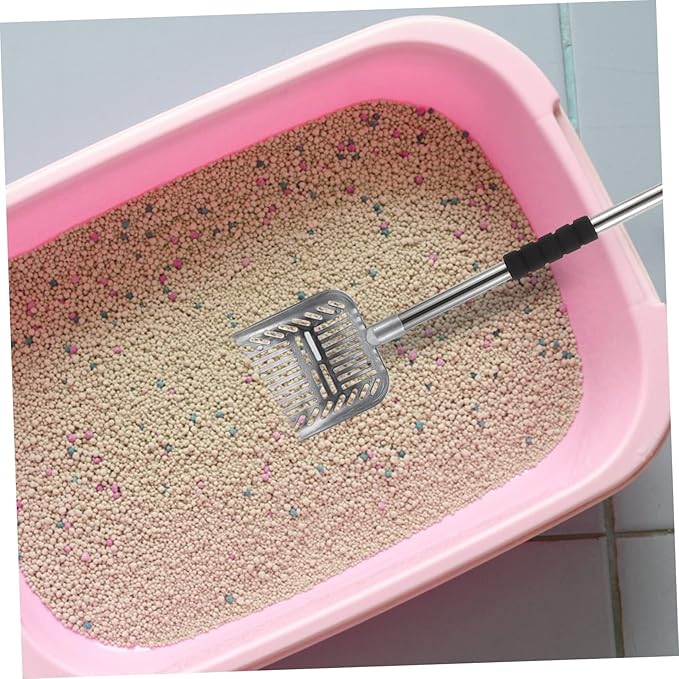 Kisangel Handle Cat Litter Shovel Pet Poop Scoop Practical Cleaning Tool for Easy Litter Management