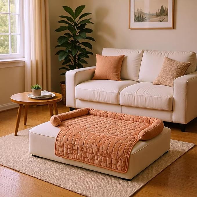 Pet Couch Cover, Non-Slip Design, Small/Large, Removable Couch Protector, Pet Bed Mats, Furniture-Friendly Accessory, for Cat Puppy Indoor Home Living Room Car Camping Travel