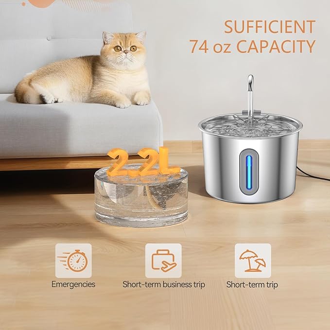 Drinking Fountain Pet Water Dispenser Automatic Watering Feeders Cats Bowl for Automatic Cats Drinking Fountain