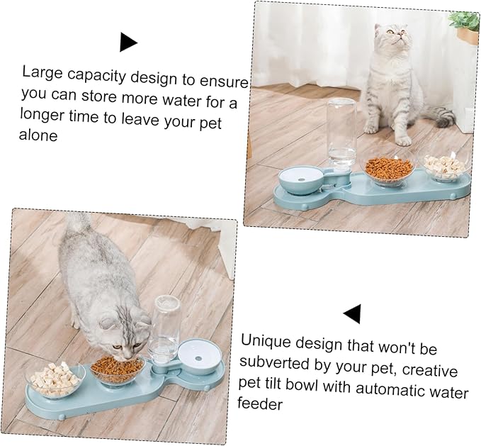 Elevated Cat Bowl Feeder Automatic Pet Water Dispenser Large Capacity Pet Supplies