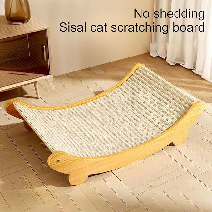 2 in 1 Cat Scratcher Sisal Chair Bed, Wear-Resistant Cat Scratching Bed Lounge Chair Indoor Scratching Board for Furniture Protection