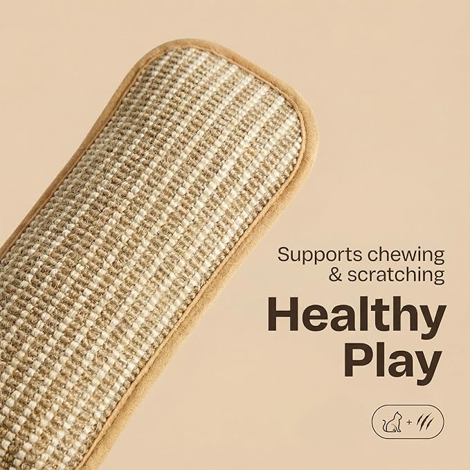 Cat Toy, Interactive Catnip Chew Toy, Durable 12 Inches Catnip Kicker Soft Sisal Pillow with Organic Catnip for Kittens and Adult Cats for Indoor Scratching, Chewing & Teething (3)