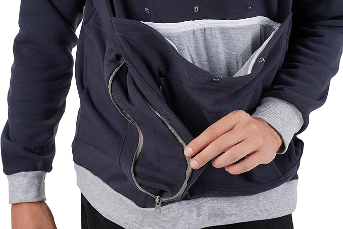 LINYUCHEN Cat Dog Carrier Hoodies – Puppy Kitten Carrying Sweatshirt Large Pet Pocket Pullover Top – Unisex Kangaroo Hoodies