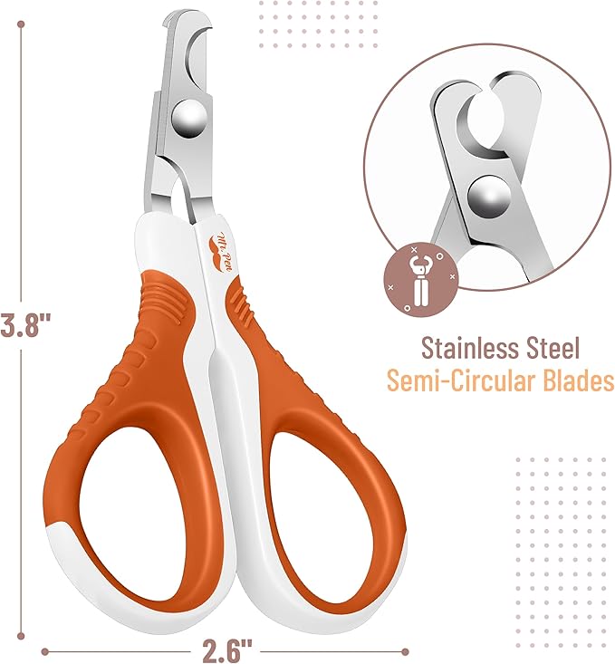 Mr. Pen- Cat Nail Clipper, Stainless Steel, Professional Sharp Cat Claw Trimmer for Small and Medium Cats, Pet Nail Clipper with Sturdy Non Slip Handle