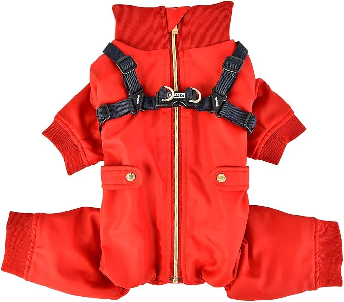 Puppia Garnet Jumpsuit - Red - XX-Large