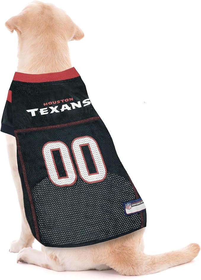 Pets First NFL Houston Texans Dog Jersey, Size XX-Large, Football Shirt Costume for Pet, Dog Sports T-Shirt, NFL Team Clothing for Cats, Licensed Pet Apparel Available in 7 Sizes and 32 Teams