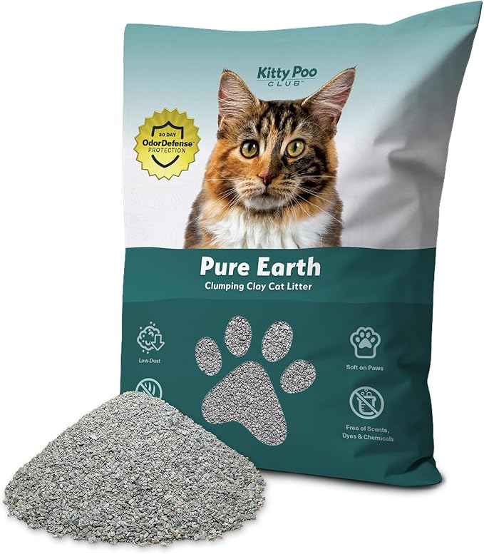Kitty Poo Club Unscented Clay Cat Litter – Ultra Clumping, Low Dust, Superior Odor Control, Long-Lasting Absorption, Lightweight Bags for Single & Multi-Cat Households