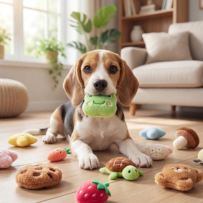 Leitee 40 Pcs Cat Toys Bulk Interactive Chew Toys for Indoor Cats, Small Plush Soft Kitten Teething Chew Toy for Cat Lovers Gifts Entertaining, Catnip Not Included(Cute,2-2.8")