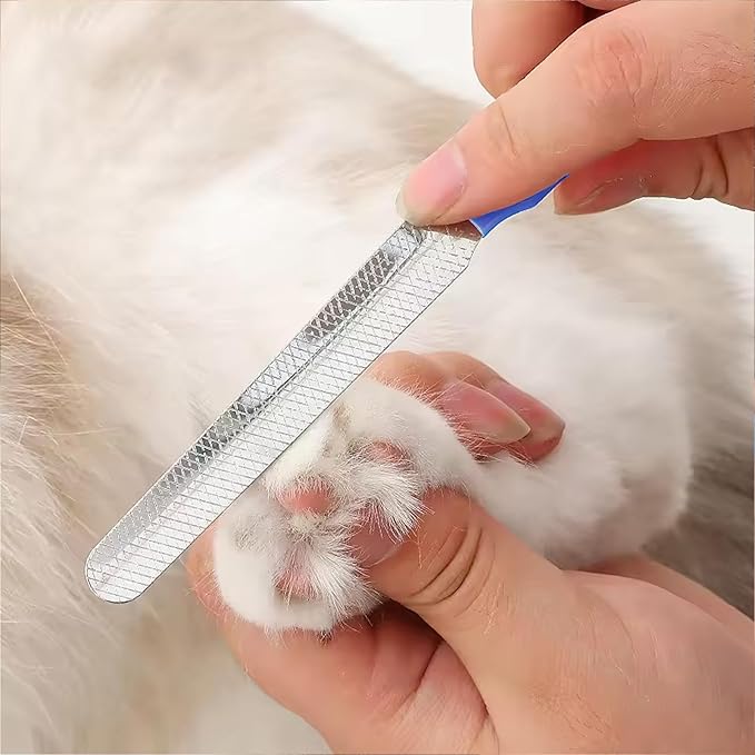 Cat Nail Clippers for Beginners and Groomers - Durable pet trimmer - Supplies with Safety Guard, Avoid Overcutting - Grooming Tool for Small Animals Tiny Dog Indoor Cat Bunny Rabbit Bird Kitten(Blue)