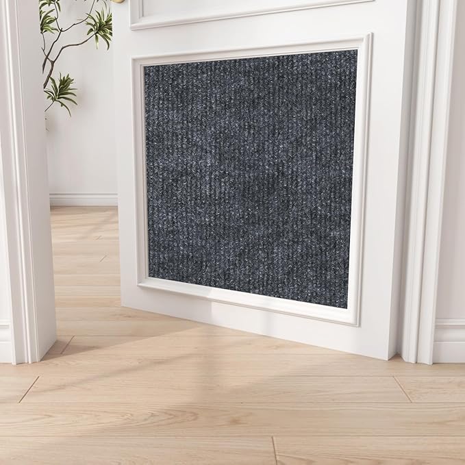 LaCheery 24"x79" Furniture Protectors from Cats Scratching Cat Scratch Pad for Couch Corner Protectors for Cats Dark Grey Cat Scratch Mat Self Adhesive Trimmable DIY Pets Scratching Carpet Large Roll