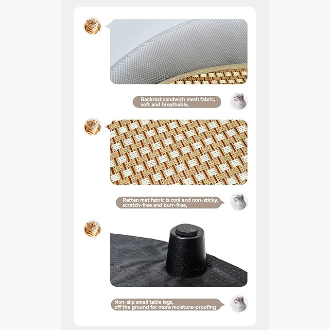 Cat Scratching Pad, Cat Scratch Boards for Indoor Cats, 2 in 1 Cat Scratching Board & Lounge Bed, Cat Scratcher for Indoor Furniture Protectors, Pet Supplies