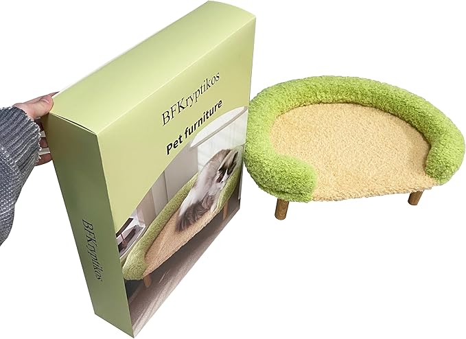 BFKtyptikos Cat Scratching Couch - Premium Pet Furniture for Indoor Cats, Durable Cat Lounge Bed for Play and Rest, Large Cat Scratcher Pad Perfect for Scratching, Lounging and Playing