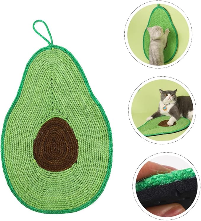 Cat Scratch Pad 16.92X11.02In Household Decorative Scratching Board Adorable Kitten Scratcher Cat Accessory for Indoor Play and Claw Maintenance