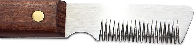 Mars Coat King Professional Dog Stripping Knife Grooming Tool, Coarse Slant Tooth with Tapered Edge, Right-Handed
