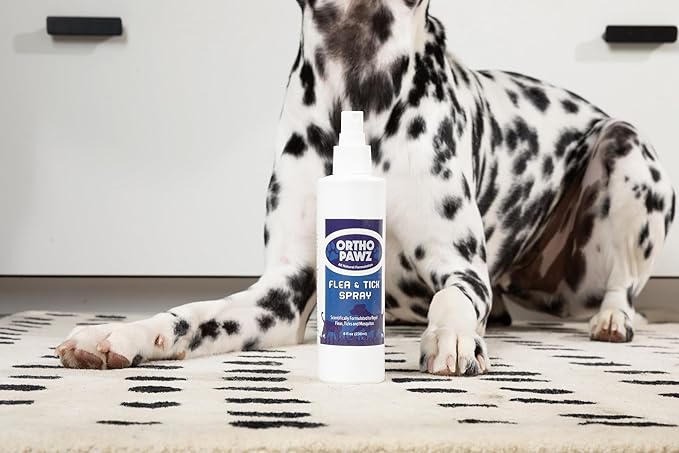 Flea & Tick Spray 8oz – All-Natural Citrus Oil Formula – Safe for Dogs, Cats, Puppies & Kittens – Protects Against Fleas, Ticks, Mosquitoes & Mites – Made in USA