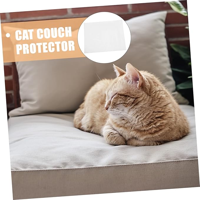 MERRYHAPY 5pcs Cat Scratch Furniture Protectors -Scratch Patches for Sofas Chairs and Beds Flexible Cat Couch Protector Stickers Fit