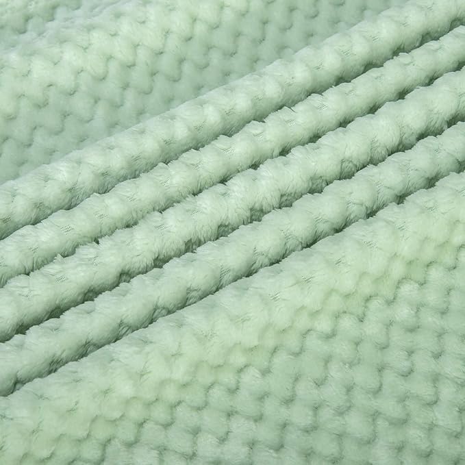 Warm Soft Fuzzy Dog or Cat Blanket, Plush Fleece Throws for Puppy, Kitten, Medium, Large Dogs - Mint (S/24" x 32")