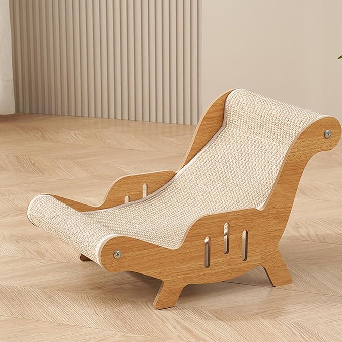 Sisal Cat Scratcher Bed, 2 in 1 Cat Hammock Lounge, Wear-Resistant Scratching Pad Lounge Chair for Indoor Cats Furniture Protection