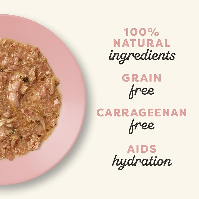 Applaws Natural Wet Cat Food in Gravy, Limited and Natural Ingredients, High Protein with No Artificial Additives, Tuna with Salmon in Gravy (12 x 2.47oz Pouches)