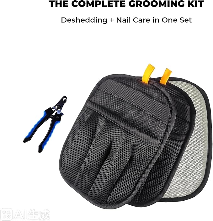 Pet Hair Removal Glove for Cats & Dogs, Five-Finger Electrostatic Pet Hair Glove, Reusable Magic Brush Pet Hair Remover Tool for Laundry, Couch, Carpet, Car Seat
