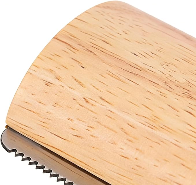 Cat Shedding Brush - Undercoat Remover Comb | Wooden Pet Grooming Brush for Kittens and Medium Large Cats, Removes Loose Long and Short Hair, Gentle Tool for Healthy Coat Care
