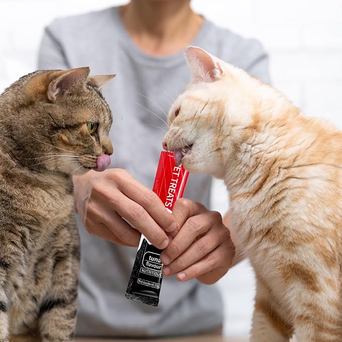 Lickable Cat Treats Squeeze-Up, 6 Tubes (0.53oz Each) – Tuna, Salmon & Chicken Flavors, Nutritionally Balanced for Healthy Growth, Soft & Irresistible Texture