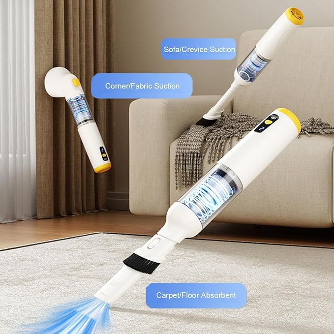 Handheld Pet Grooming Vacuum, High Efficiency Portable Dog Cat Hair Remover with Adhesive Design, for Car Home Sofa Bed Linen