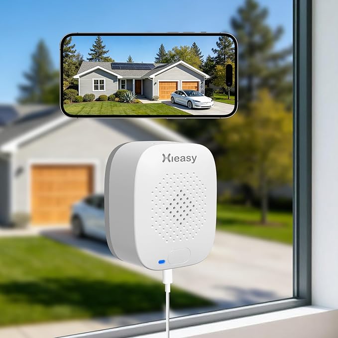5MP 3K Window Camera, Indoor Camera for Outdoor Monitoring Through Glass, 2.4GHz/5GHz WiFi, Full Night Vision, AI Human Vehicle Detection, No Subscription, 24/7 Recording, Easy Installation