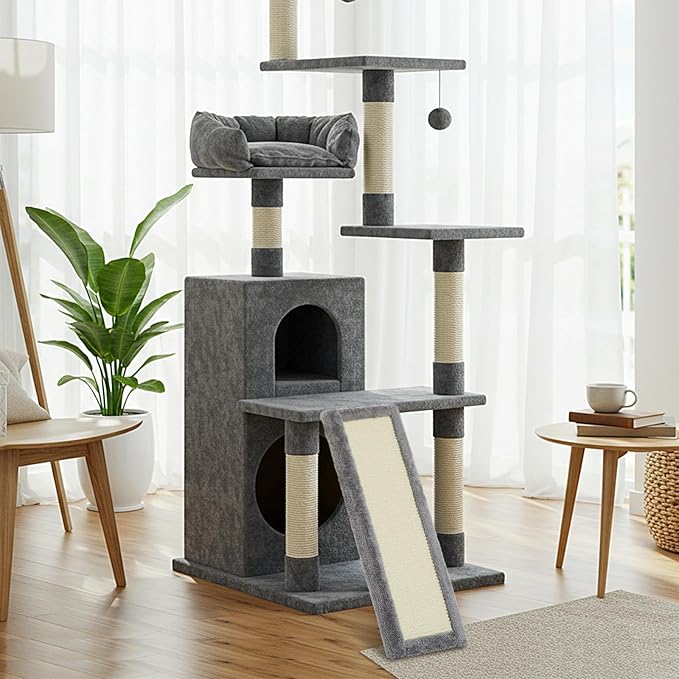 Dansydaisy Cat Tree Replacement Parts 23.8 x 8.5 Inch Cat Tree Tower Accessories Sisal Ladder Scratching Board Kitty Scratcher Refill Board Furniture Parts for DIY Indoor Kitten Condo Activity Center