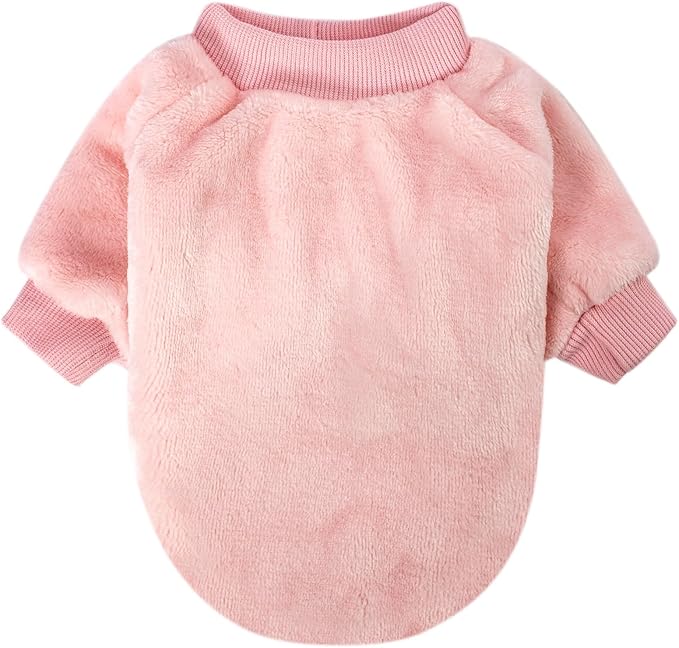 Dog Sweater | 3-Pack Clothes Jackets XXS - XXL for Small Dog Breed (Male & Girl), Super Soft Winter Coats Sweaters for Dogs and Cats, Pet Apparel Outfits (Purple,Pink,Rose, XX-Large)