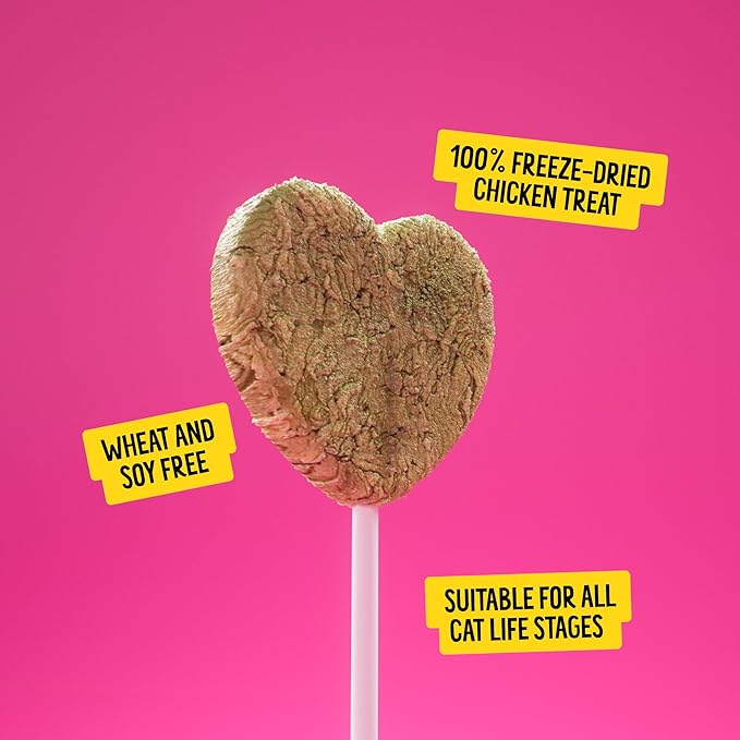 Bonkers Purrpops Freeze-Dried Catnip Flavored Lollipop Treats for Cats, 4 Pack (Pack of 13)