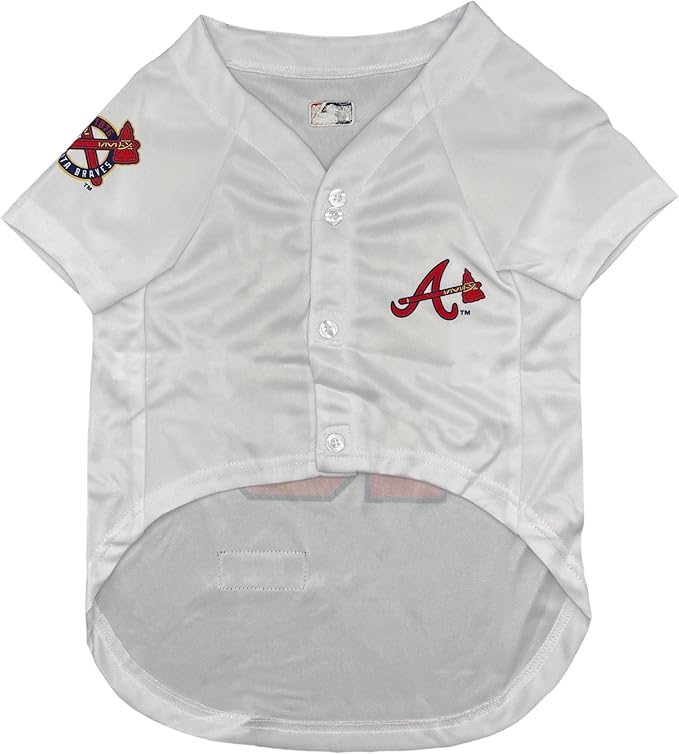 MLBPA - Ronald Acuna Jr. Ronald José Acuña Blanco Jr. #13 Pet Jersey - MLB Atlanta Braves Cat Mesh Jersey, Medium