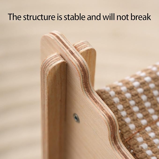 Layer Cats Sisal Pad Wood Construction Indoor Scratcher Tree House for Rest Furniture Protections Wooden Bed with Post