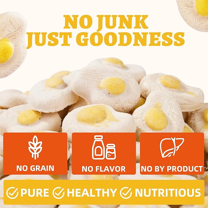 Wellix Freeze-Dried Treats for Dogs and Cats - SunnyBites Freeze Dried Chicken Cat Treats for Indoor Cats - Supports Immunity&Gut Healthy for Training Kitten Snack 3.5oz